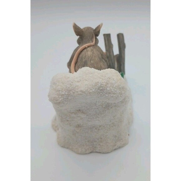 Charming Tails Hot Doggin Mouse Figurine Dean Griff Silvestri Snow Ski Slope - Picture 5 of 10